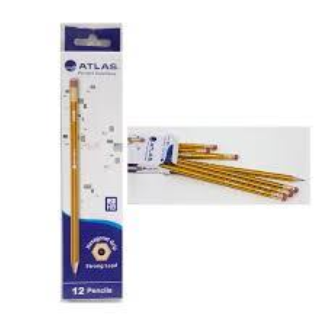 Atlas pencil hexagonal grip with eraser AS-PW-155-E